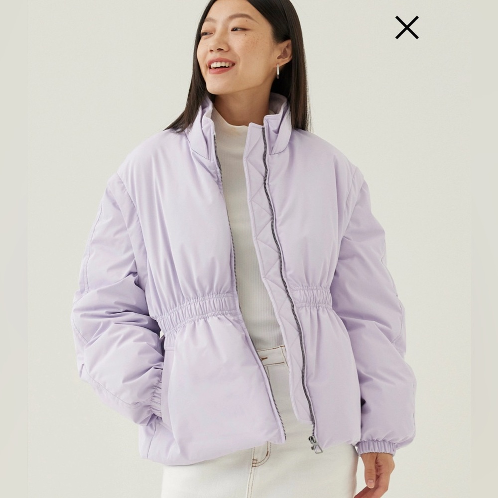 Onda Elastic 2-in-1 Puffer Jacket Lavender NWT - Picture 8 of 8